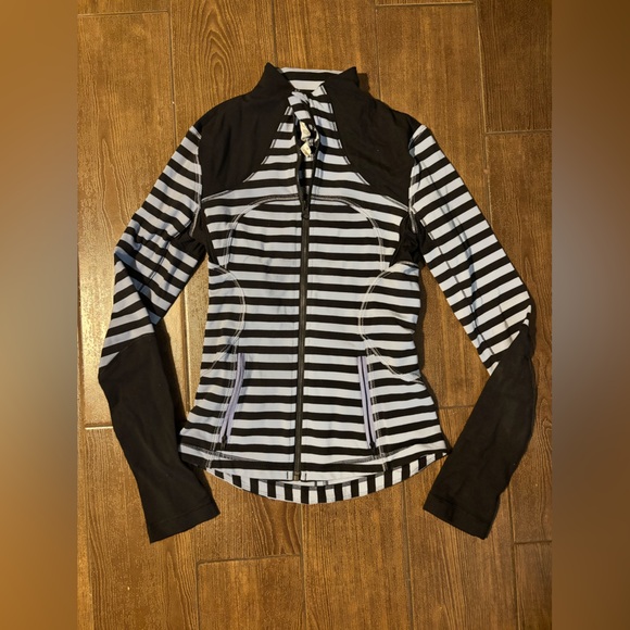 Lululemon Periwinkle and Black Striped Jacket - Picture 1 of 4